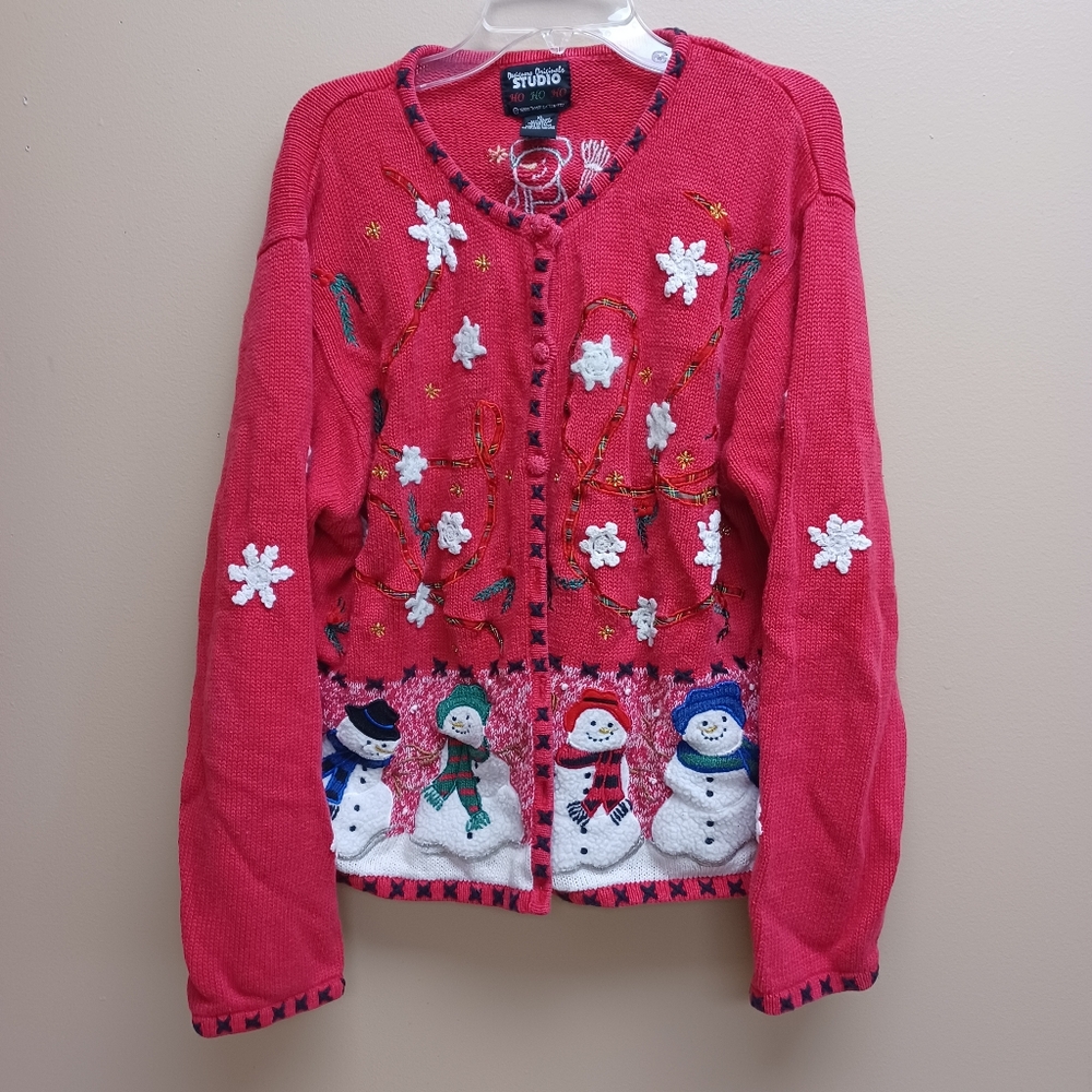 Vintage snowman sweater - XL